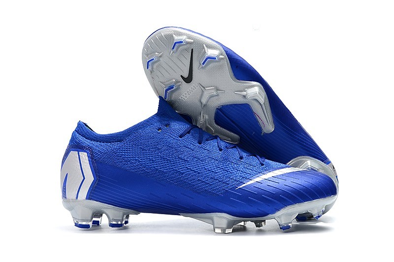 Buty pi karskie Nike Mercurial Vapor XII Elite FG Niebieskie Srebrne