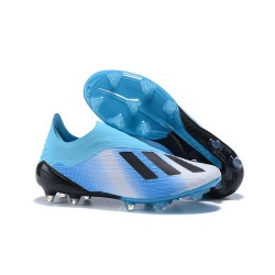 Korki Piłkarskie Tanie adidas X 18+ FG Niebiesko Czarny