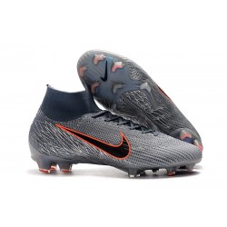 Nike Mercurial Superfly 6 Elite FG Buty Piłkarskie Szary Pomarańczowy