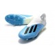 Profesjonalne Buty piłkarskie Adidas X 18+ FG Niebieski Biały Czarny