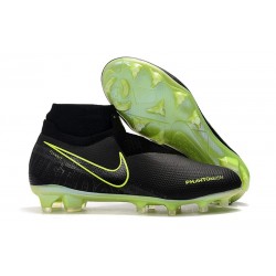 Meskie Buty piłkarskie Nike Phantom VSN Elite DF FG - Czarny Fluorescencyjny Żółty