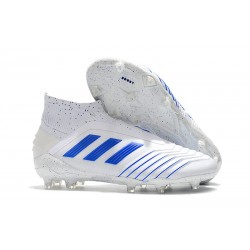 Adidas Predator 19+ FG Buty Piłkarskie - Biały Niebieski