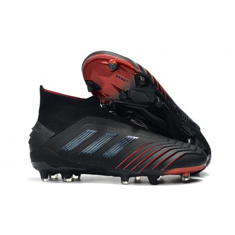 Adidas Predator 19+ FG Buty Piłkarskie - Czarny Czerwony