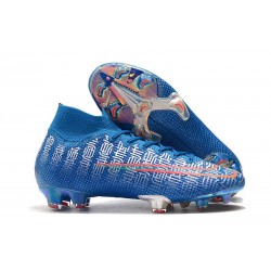 Nike Mercurial Superfly VII Elite FG Korki - Shuai Niebieski 