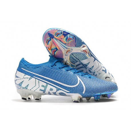 Buty piłkarskie korki Nike Mercurial Vapor 13 Elite FG Niebieski Biały