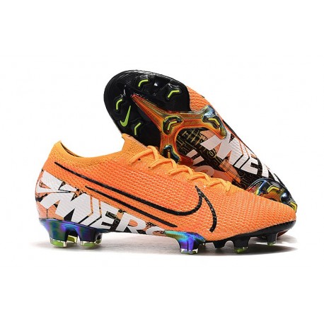 Buty piłkarskie korki Nike Mercurial Vapor 13 Elite FG Pomarańczowy Biały