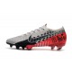 Buty Neymar Nike Mercurial Vapor 13 Elite FG NJR Platyna Czarny Czerwony