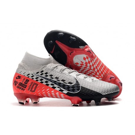 Nike NJR Mercurial Superfly VII Elite FG Korki - Chrom Czerwony Czarny