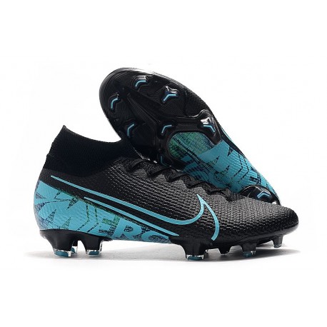 Nike Mercurial Superfly VII Elite FG Korki - Czarny Niebieski