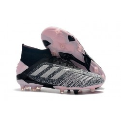 Korki Pilkarskie Adidas Predator 19+ FG Czarny Szary Różowy