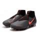 Meskie Buty piłkarskie Nike Phantom VSN Elite DF FG - Szary Pomarańczowy Czarny