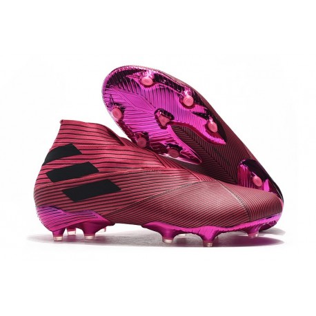 Adidas Buty Piłkarskie Nemeziz 19+ FG - Różowy Czarny