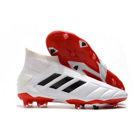 Korki Pilkarskie adidas Predator Mania 19+FG ADV Biały Czerwony Czarny