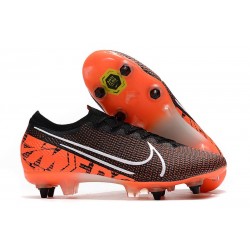 Nike Mercurial Vapor 13 Elite SG PRO Anti Clog Czarny Biały Czerwony