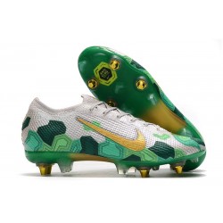 Nike Mercurial Vapor 13 Elite SG PRO Anti Clog Mbappe Wilczy Złoto Zielony