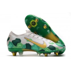 Nike Mercurial Vapor 13 Elite SG PRO Anti Clog Mbappe Wilczy Złoto Zielony