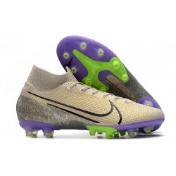 Nike Mercurial Superfly VII Elite AG PRO Kremowy Czarny Fioletowy