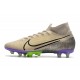 Nike Mercurial Superfly VII Elite AG PRO Kremowy Czarny Fioletowy