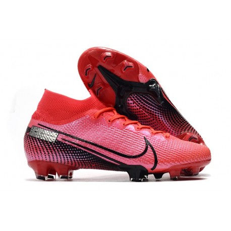 Buty Piłkarskie Nike Mercurial Superfly 7 Elite FG - Czerwony Czarny