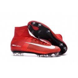 Korki Piłkarskie - Tanie Nike Mercurial Superfly V FG Czerwony Biały