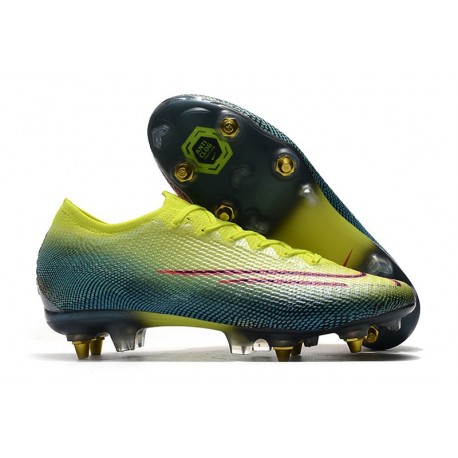 Nike Mercurial Vapor 13 Elite SG PRO Anti Clog Żółty Czarny Zielony