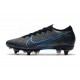 Nike Mercurial Vapor 13 Elite SG PRO Anti Clog Czarny Niebieski