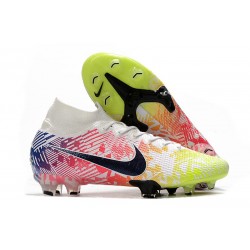 Nike Mercurial Superfly VII Elite DF FG Neymar Biały Czarny Niebieski Żółty