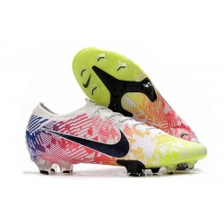 Neymar Nike Mercurial Vapor 13 Elite FG ACC Biały Czarny Niebieski Żółty