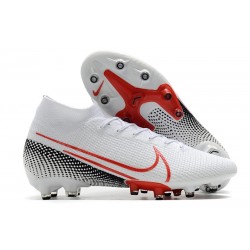 Nike Mercurial Superfly VII Elite AG PRO Biały Czerwony Czarny