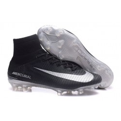 Sklep Buty piłkarskie Nike Mercurial Superfly V FG Czarno Srebrny