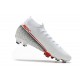 Nike Korki Mercurial Superfly VII Elite DF FG Biały Czerwony Czarny