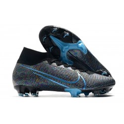 Nike Korki Mercurial Superfly VII Elite DF FG Wavelength Czarny Niebieski