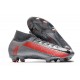 Nike Korki Mercurial Superfly VII Elite DF FG Szary Czarny Czerwony 