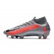 Nike Korki Mercurial Superfly VII Elite DF FG Szary Czarny Czerwony 