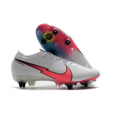 Nike Mercurial Vapor XIII Elite SG-pro AC Biały Czerwony Niebieski