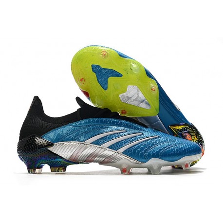 Buty piłkarskie Adidas Predator Archive Fg Niebieski Biały Czerwony