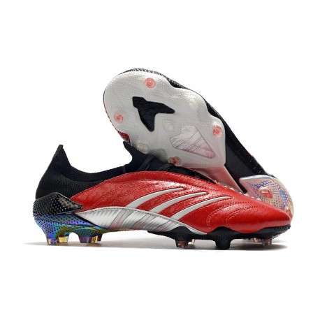 Buty piłkarskie Adidas Predator Archive Fg Czerwony Czarny Srebro