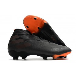 Adidas Buty Piłkarskie Nemeziz 19+ FG - Czarny Pomarańczowy