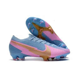 Nike Buty piłkarskie Mercurial Vapor 13 Elite FG Niebieski Różowy Złoty