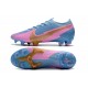 Nike Buty piłkarskie Mercurial Vapor 13 Elite FG Niebieski Różowy Złoty