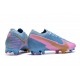 Nike Buty piłkarskie Mercurial Vapor 13 Elite FG Niebieski Różowy Złoty