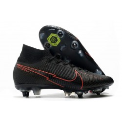 Nike Mercurial Superfly VII Elite SG-PRO Anti Clog Czarny Czerwony