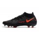 Nike Phantom GT Elite Dynamic Fit FG Czarny Czerwony Ciemny Szary