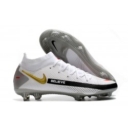 Nike Phantom GT Elite Dynamic Fit FG Biały Czarny Złoto Czerwony