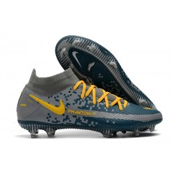 Buty 2021 Nike Phantom GT Elite DF FG Szary Niebieski Zawistny