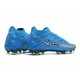 Buty 2021 Nike Phantom GT Elite DF FG Niebieski Srebro