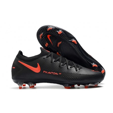 Buty piłkarskie Nike Phantom GT Elite FG Czarny Czerwony Ciemny Szary