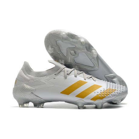 Buty piłkarskie adidas Predator Mutator 20.1 FG Biały Złoto