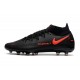 Nike Phantom GT Elite DF AG-PRO Czarny Czerwony Ciemny Szary