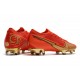 Nike Buty piłkarskie Mercurial Vapor 13 Elite FG CR100 Czerwony Złoty